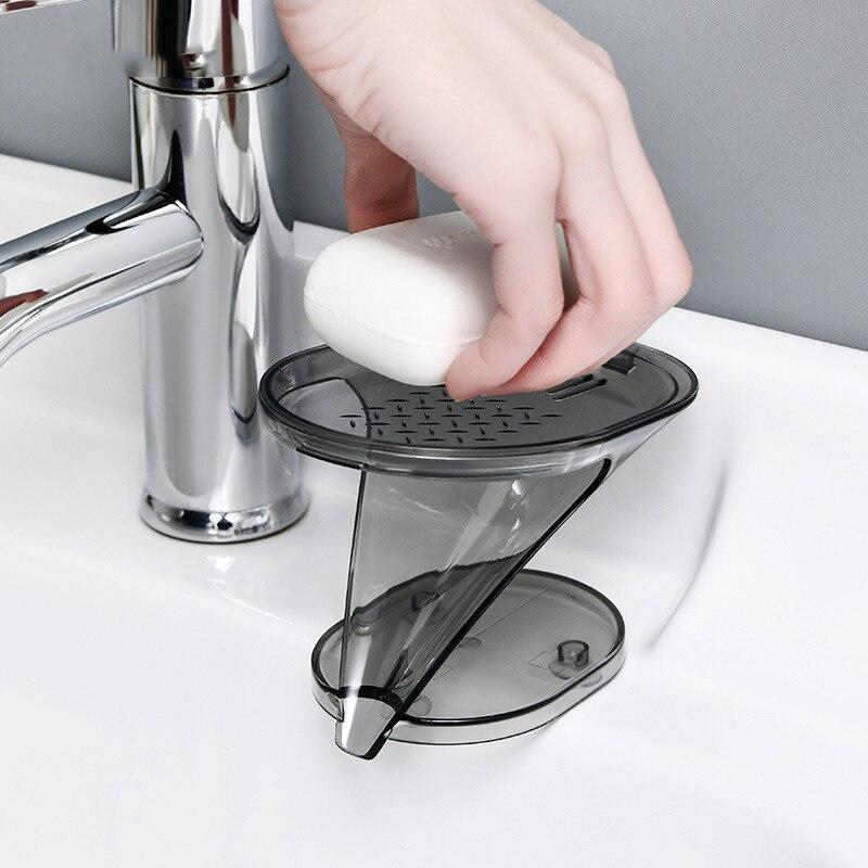 Creative Japanese Soap Box Automatic Draining Soap Box Bathroom Storage Rack Household Soap Storage Rack Bathroom Accessories