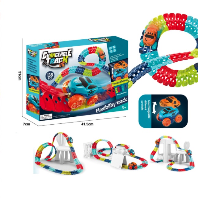 Xe địa hình vượt mọi công trình Changeable Track 138pcs