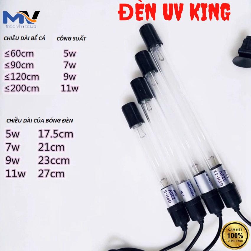 ĐÈN UV KING 5W CAO CẤP DIỆT TẢO & DIỆT KHUẨN HỒ CÁ CẢNH | CỬA HÀNG CÁ CẢNH VÀ THIẾT BỊ LỌC NƯỚC HỒ CÁ MỘC VINH AQUA