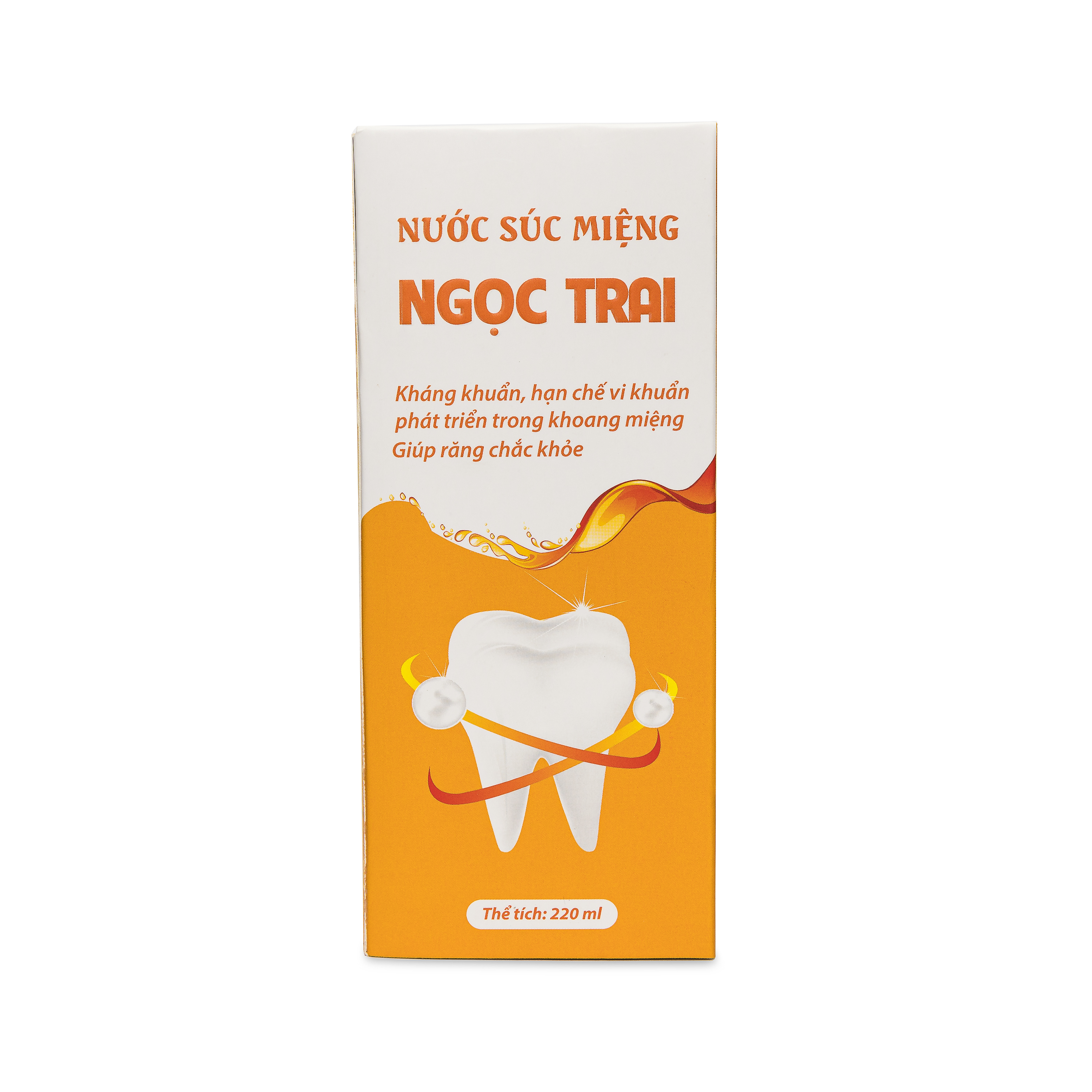 Nước súc miệng Ngọc Trai MT Pharco thảo dược giảm hôi miệng, kháng khuẩn 220ml