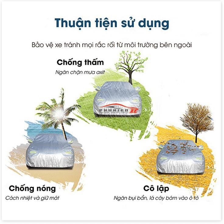 Bạt Phủ dành cho Ô Tô Kia Rondo Cao Cấp 3 Lớp Chống Nắng Nóng Chống Nước Chống xước