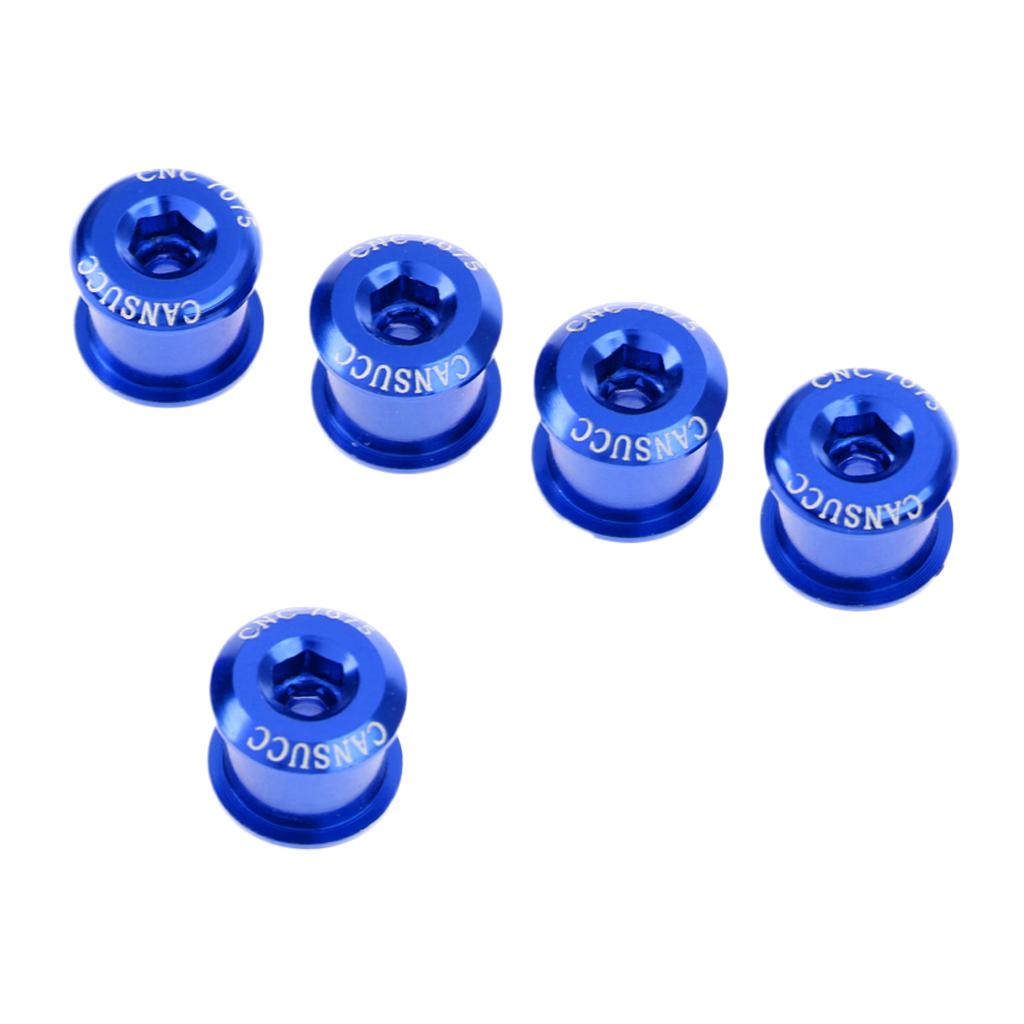 5 Cái Nhôm Hợp Hợp Xe đạp Xe đạp Chainring Crankset Bolt Vít