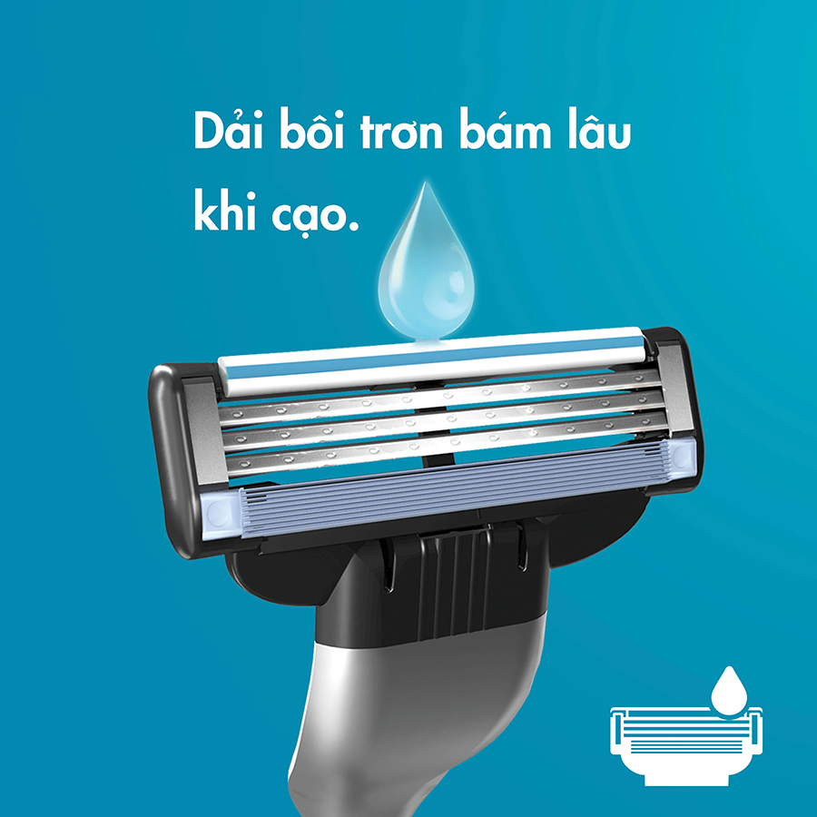 Dao cạo Gillette Mach 3+ , Hộp 1 cán + 2 đầu lưỡi