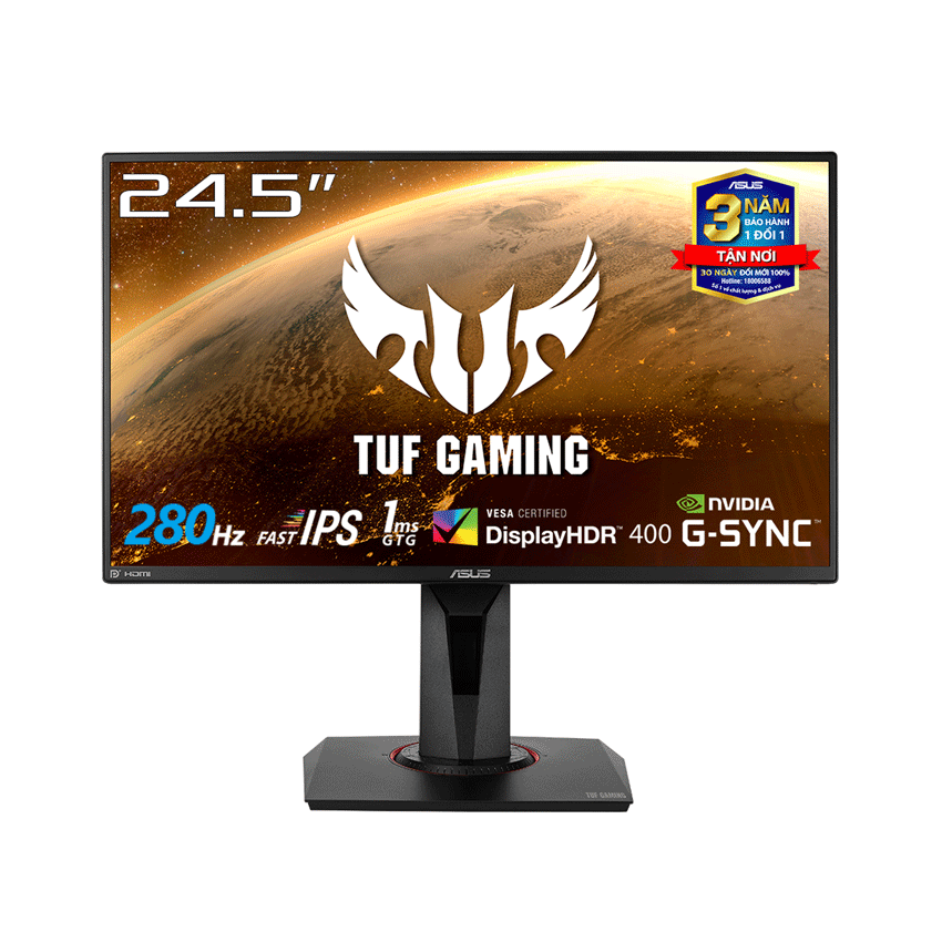 Màn hình ASUS TUF GAMING VG259QM 25" IPS 280Hz G-Sync 1ms - hàng chính hãng