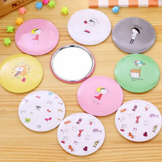 Combo 5 Gương mini bỏ túi siêu cute , nhỏ gọn xinh xắn thích hợp cho các bạn nữ có thể mang theo khắp mọi nơi GD222-GuongMN