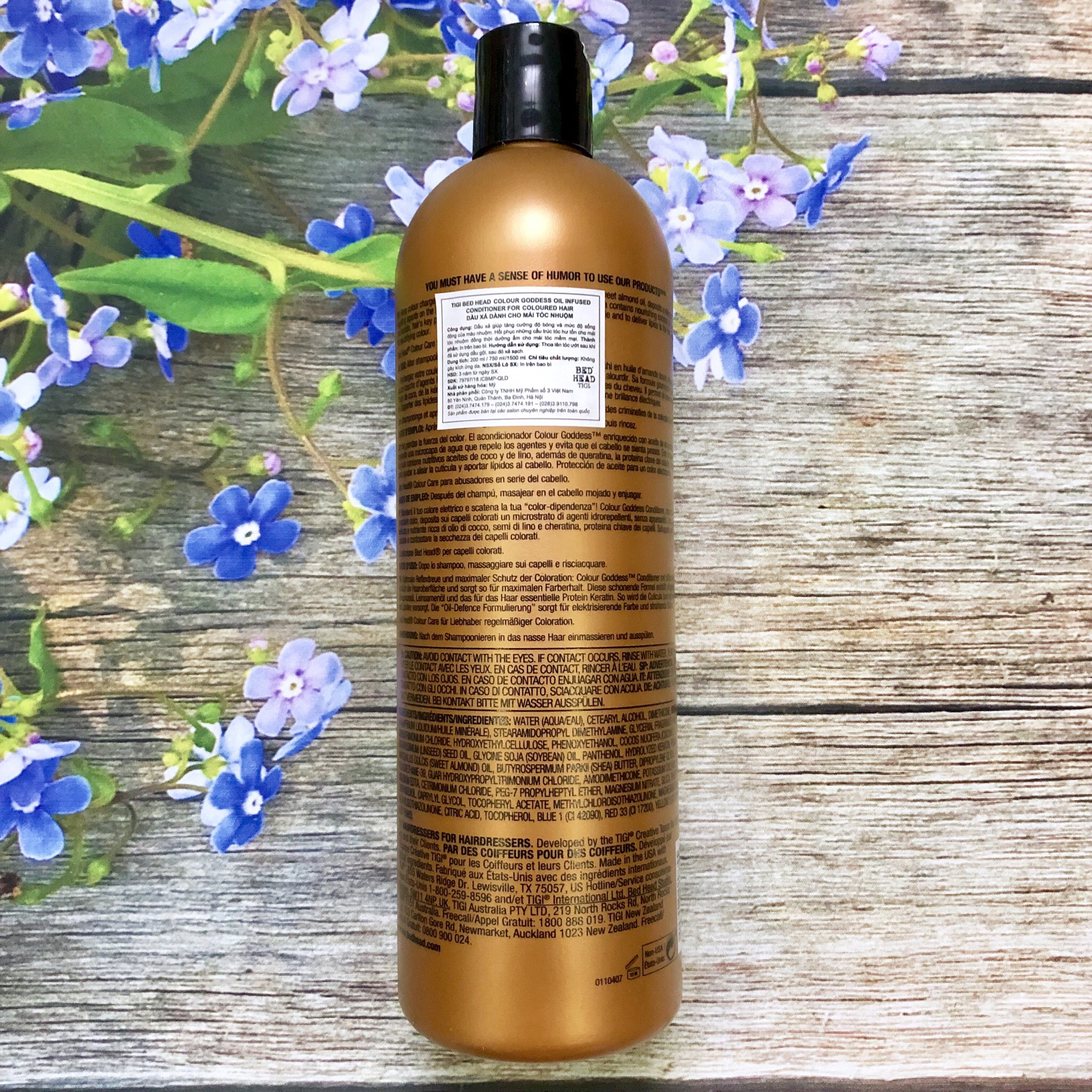 DẦU XẢ TIGI BED HEAD COLOUR GODDESS OIL INFUSED CONDITIONER CHO TÓC NHUỘM 750ML (USA)