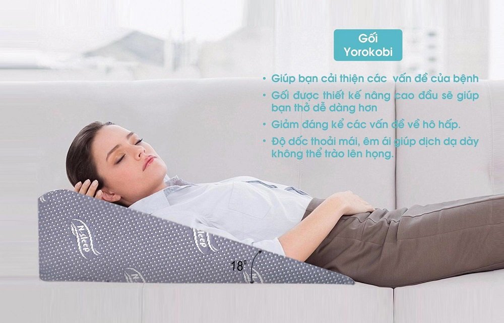 GỐI TRÀO NGƯỢC DẠ DÀY NGƯỜI LỚN YOROKOBI, KÍCH THƯỚC CAO 60*60*16CM (Bo tròn), THÍCH HỢP VỚI NGƯỜI BỊ TRÀO NGƯỢC ACID, Ợ CHUA, THOÁI HÓA CỘT SỐNG CỔ, HÀNG THƯƠNG HIỆU