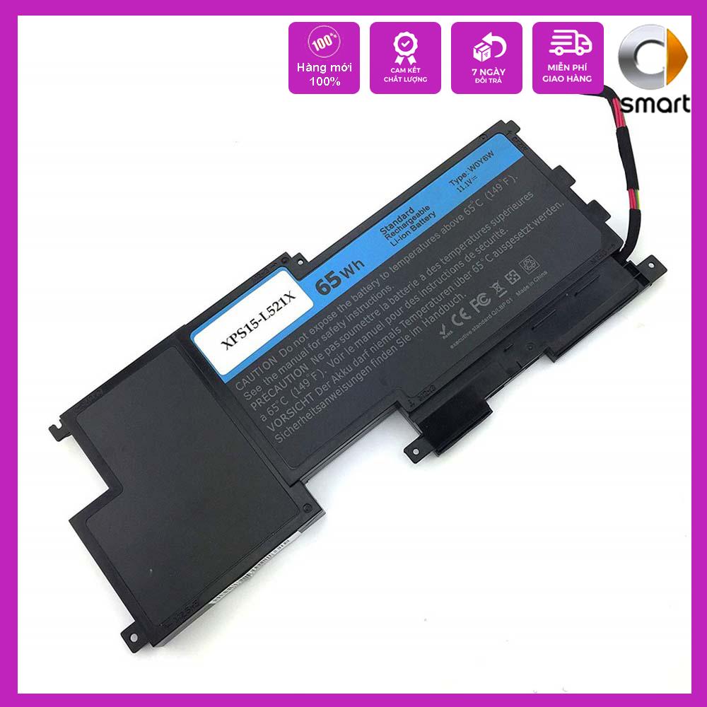 Pin cho Laptop DELL L521 XPS 15-L521X W0Y6W 9F233 3NPC0 - Cắm trong - Pin Zin - Hàng Chính Hãng