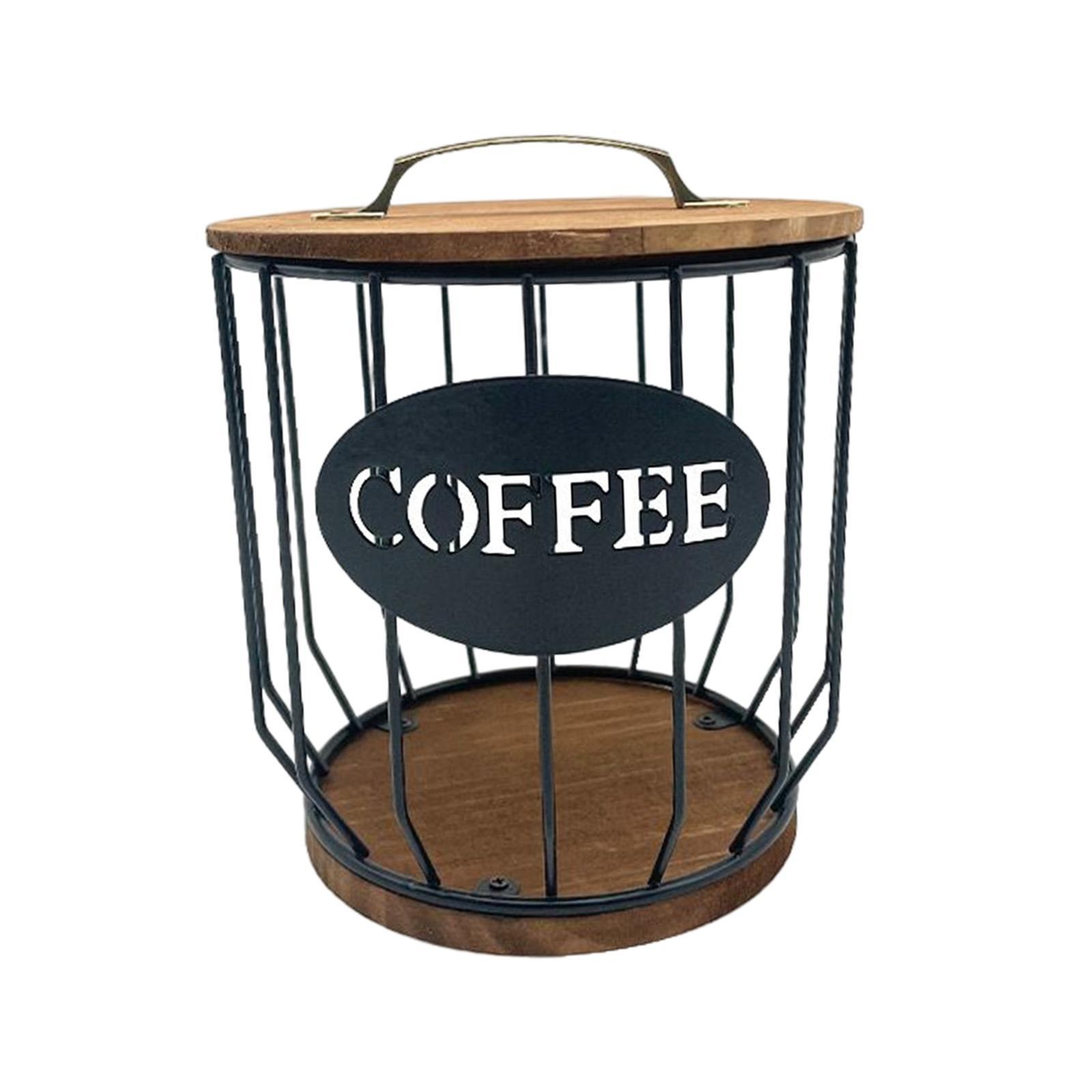 Coffee Pod Holder Storage Organizer Container for Coffee Bar Decor Counter