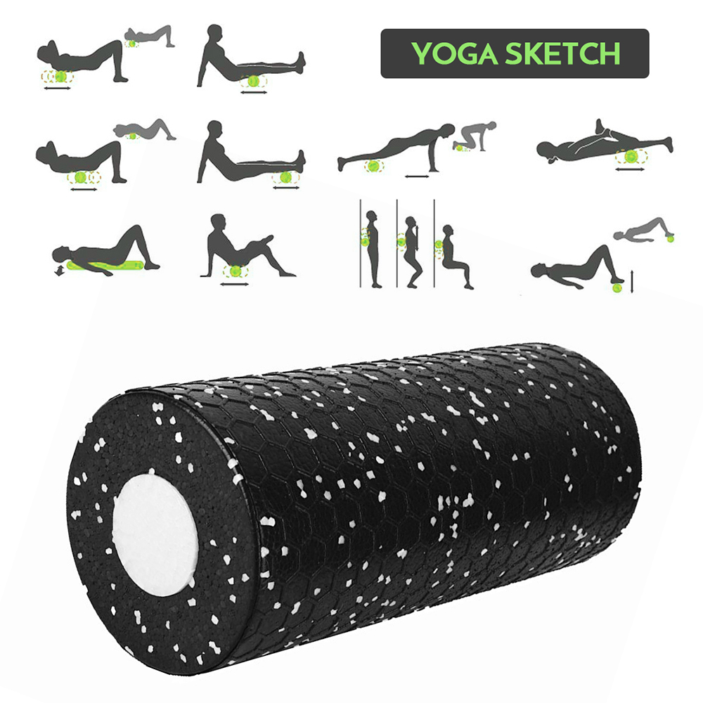 Set 2 con lăn bằng xốp EVA với 2 mức độ khác nhau giúp giảm căng cơ, đau nhức trong hoạt đọng thể dục