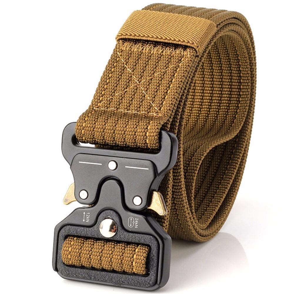 Trang Thiết Bị Quân Sự Chiến Thuật Dây Lưng Nam Nylon Khóa Kim Loại Gõ Thắt Lưng Molle Chiến Đấu Dây Ngoài Trời Bánh Răng