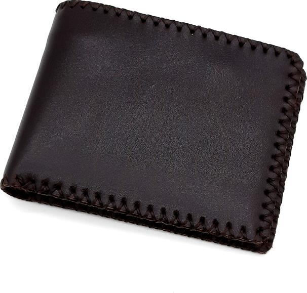 Bóp ví nam ngang da bò thật handmade V099K1 - Nâu