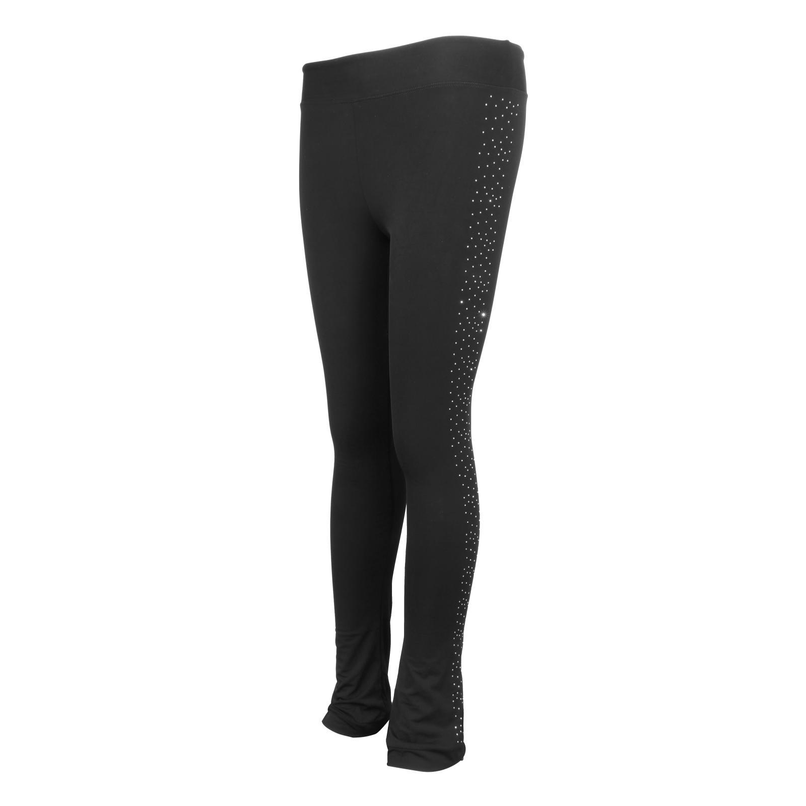 Figure Ice Figure Skating Polar Fleece Warm Pants Sportswear - Black