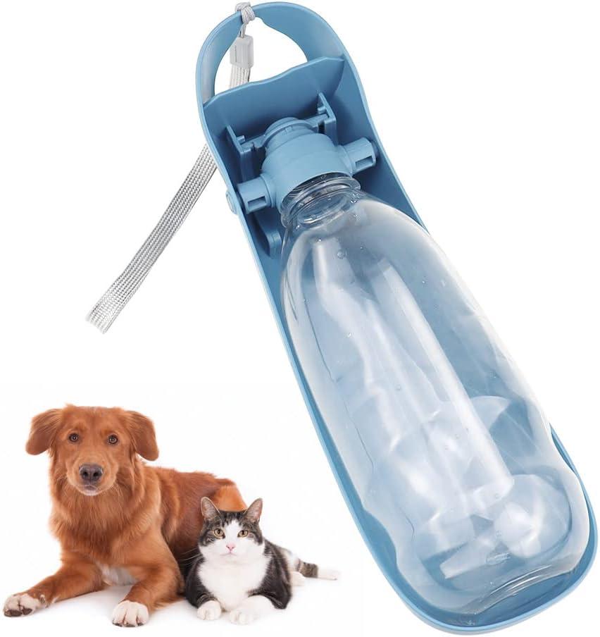 Bình Nước Di Động Cho Chó Bình Nước Di Động 550Ml Bình Nước Cho Chó Con Chó Con Mèo Thú Cưng Bình Nước Du Lịch Màu Xanh Cho Du Lịch Cắm Trại Đi Bộ Đường Dài
