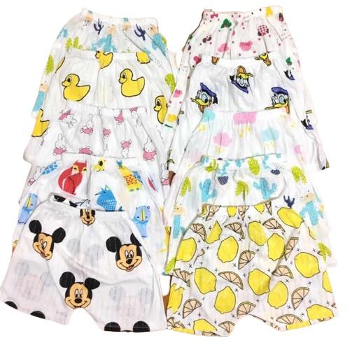 Set 10 chiếc quần đùi giấy cho bé từ sơ sinh-15kg, Quần đùi trẻ em cotton giấy,quần chục bé trai và qu
