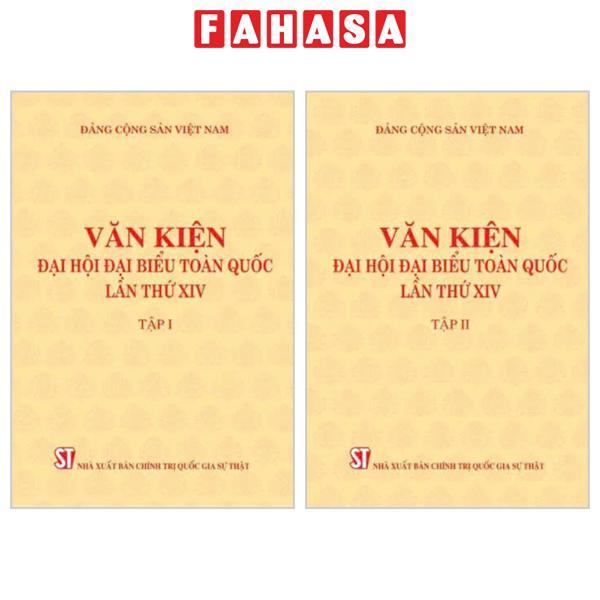 Sách - Bộ Sách Văn Kiện Đại Hội Đại Biểu Toàn Quốc Lần Thứ XIV - Tập 1 + Tập 2 (Bộ 2 Tập)