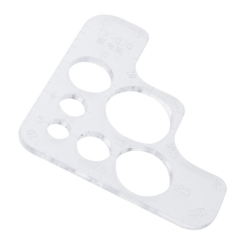 Clear Acrylic Leather Craft DIY Wallet &  Pattern Template Tools