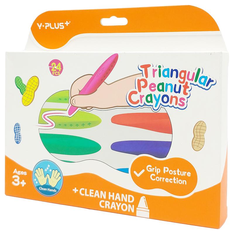 Hộp 24 Màu Sáp Triangular Peanut - Y Plus+ GC210300