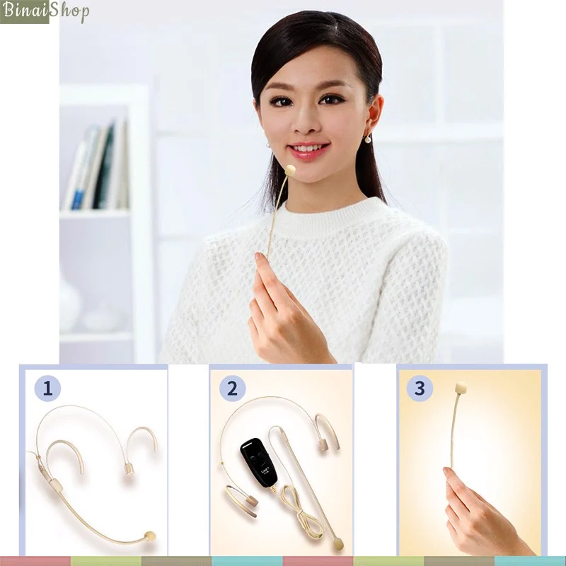 XXD-19 - Micro Hạt Gạo Không Dây 2.4G / UHF Cài Tai Dùng Cho Giảng Dạy, MC Sân Khấu