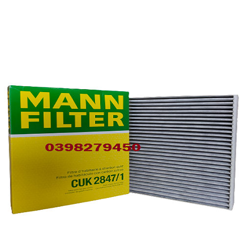 LỌC GIÓ ĐIỀU HÒA MANN FILTER CHO VW GROUP(AUDI/ SEA/SKODA/VW), PORSCHE CUK2847/1 (MÃ: 7P0 819 631; 958.572.219.00)