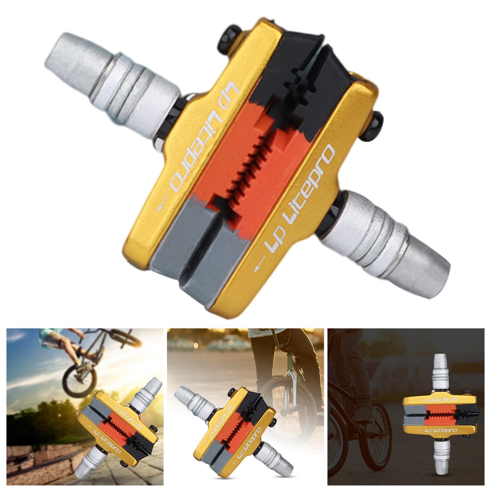 2x 2x Premium Durable Bike Brake Blocks  Mountain Road  Brake Pads  Repair Accessories