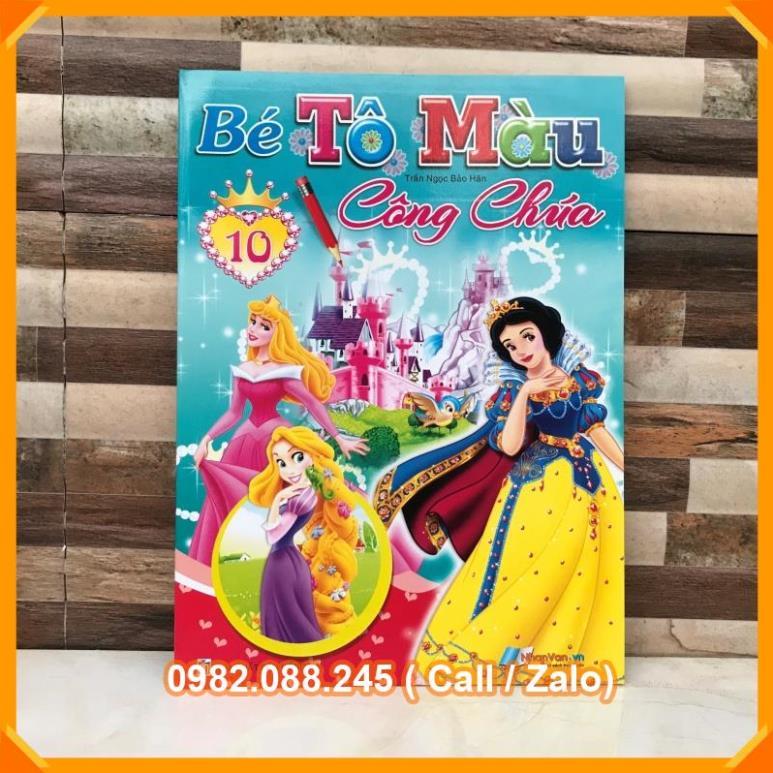 Em tập tô màu công chúa