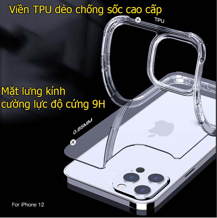 Ốp cường lực cho iPhone 14 pro max/13 pro max âm thanh 6D - hàng chính hãng