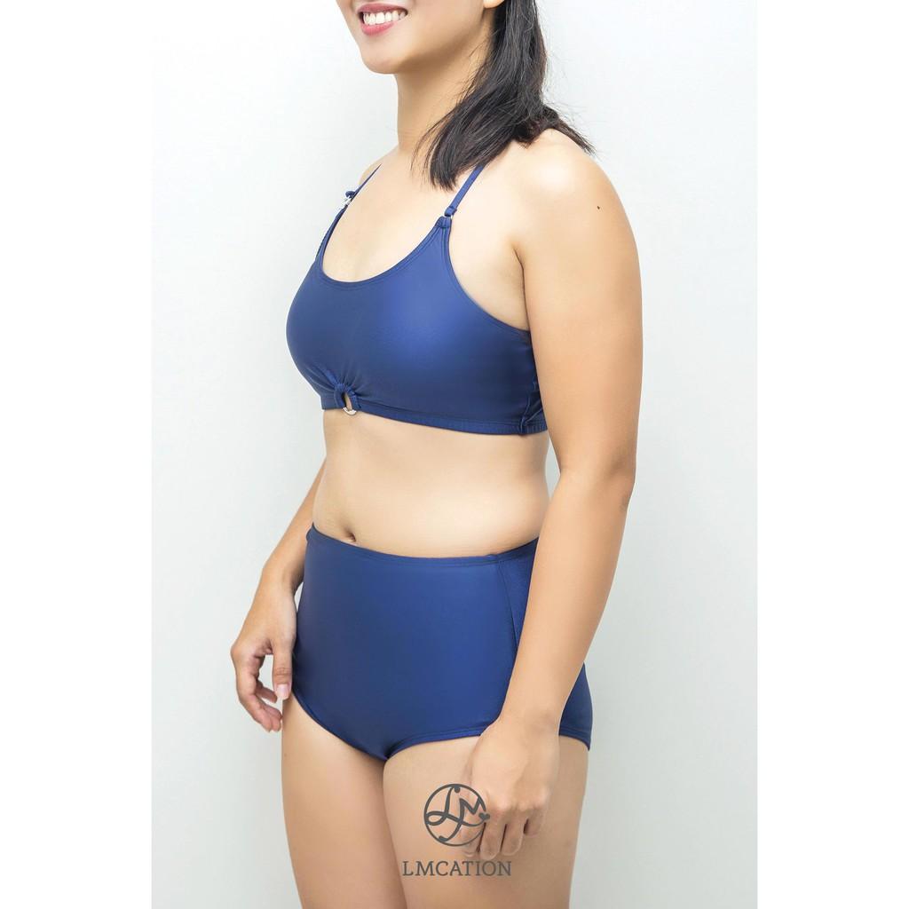 Áo bikini đa năng Gym-to-swim LMcation Krista - Xanh Đen