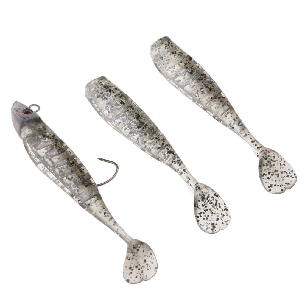 Ultra Shad with Jig Head Paddle Tail Soft Body Swimbait Fishing Lure Bait