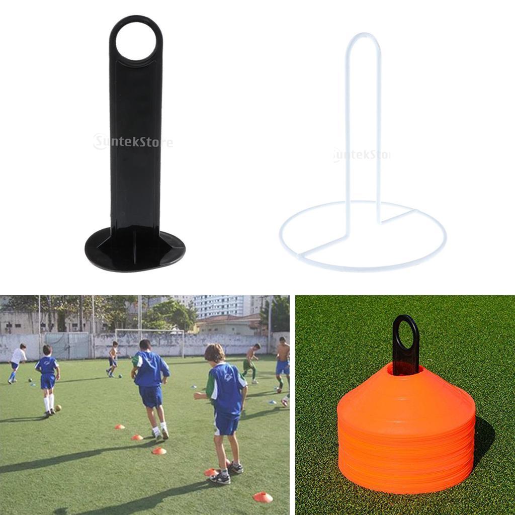 Agility Disc Cone  /Iron Holder - Perfect for Soccer, Football &  Game  Disc Mini Training Cones - Field Markers Storage