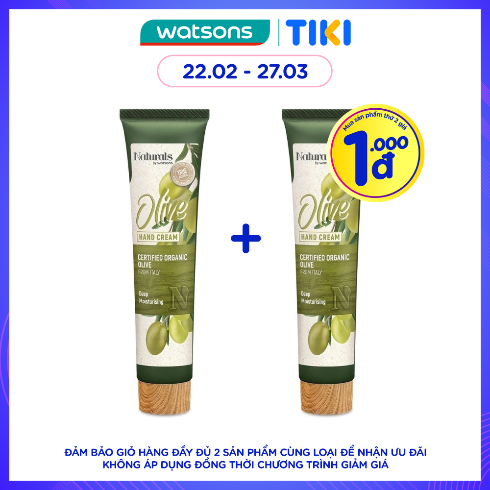 Kem Dưỡng Tay Naturals By Watsons True Natural Chiết Xuất Olive 30ml