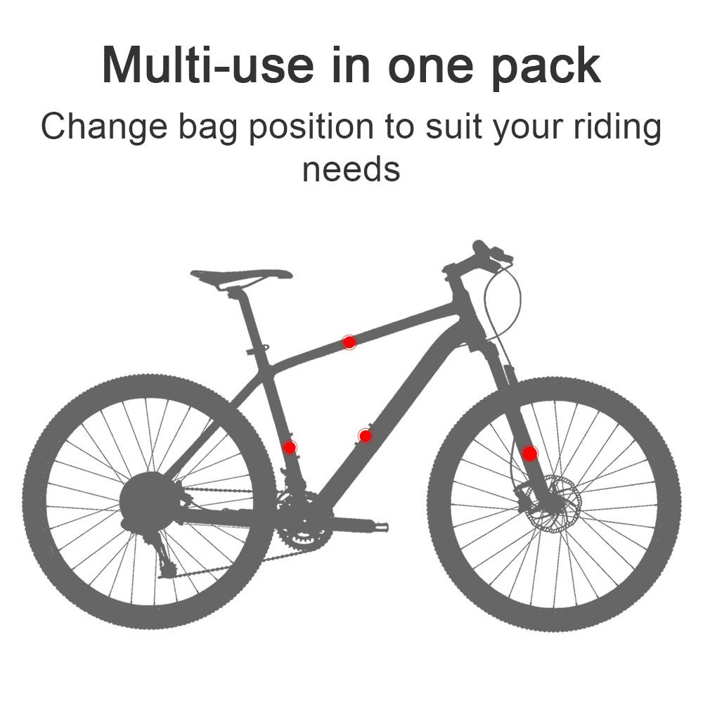 Bike Front Frame Bag Multifunctional Luggage Bag Waterproof Bicycle Front Fork Bag Bike Accessories Pouch for MTB Mountain Road Bike
