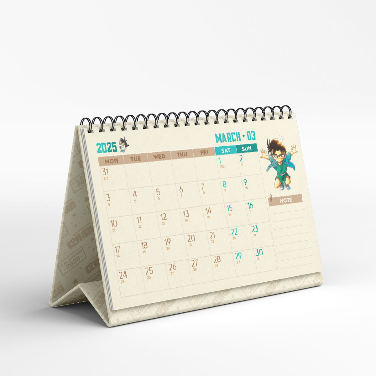 (Tặng kèm 01 Set Bookmark Ivory) LỊCH ĐỂ BÀN 2025: THÁM TỬ LỪNG DANH CONAN - NXB Kim Đồng