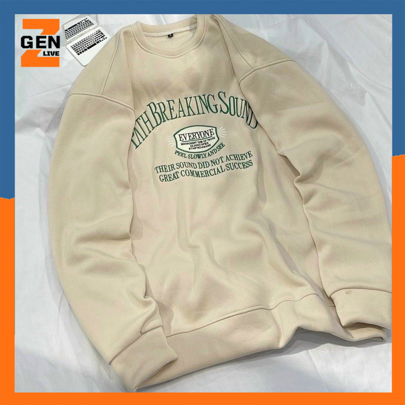 Áo sweater, thiết kế thêu chữ nổi bật, chất nỉ bông dày dặn giữ ấm tốt - LZ FASHHION - TP025