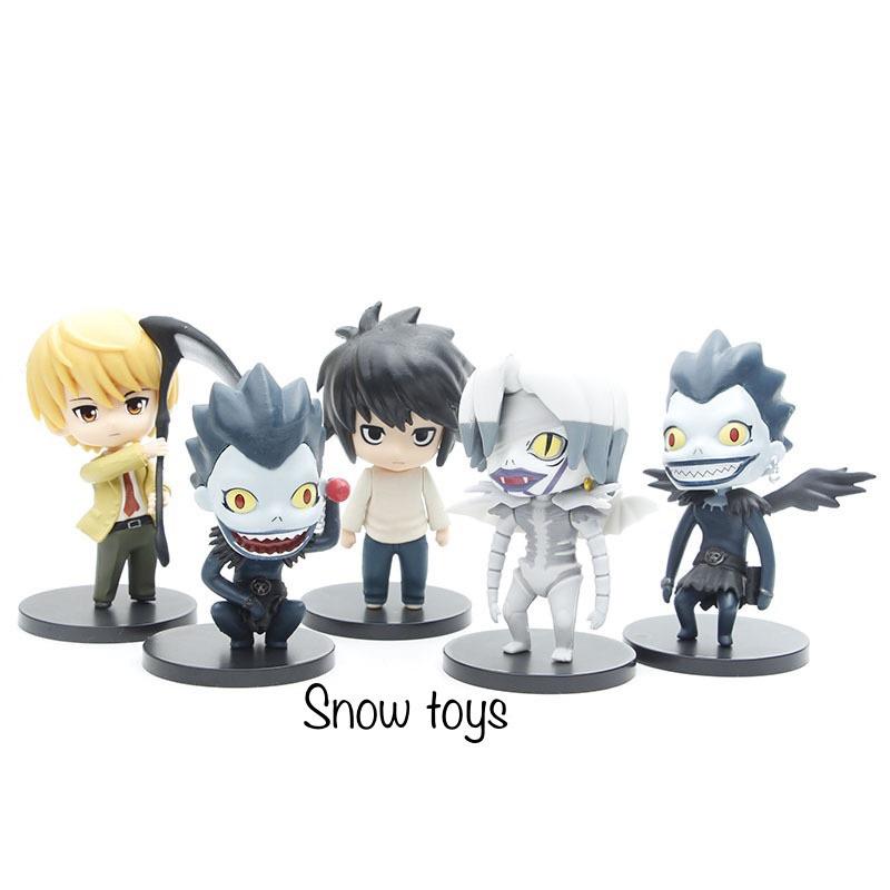 Mô hình Death Note - Yagami Raito Light Kira Tử thần Ryuk Shinigami Rem L Lawliet - Cao khoảng 10cm - Bán lẻ