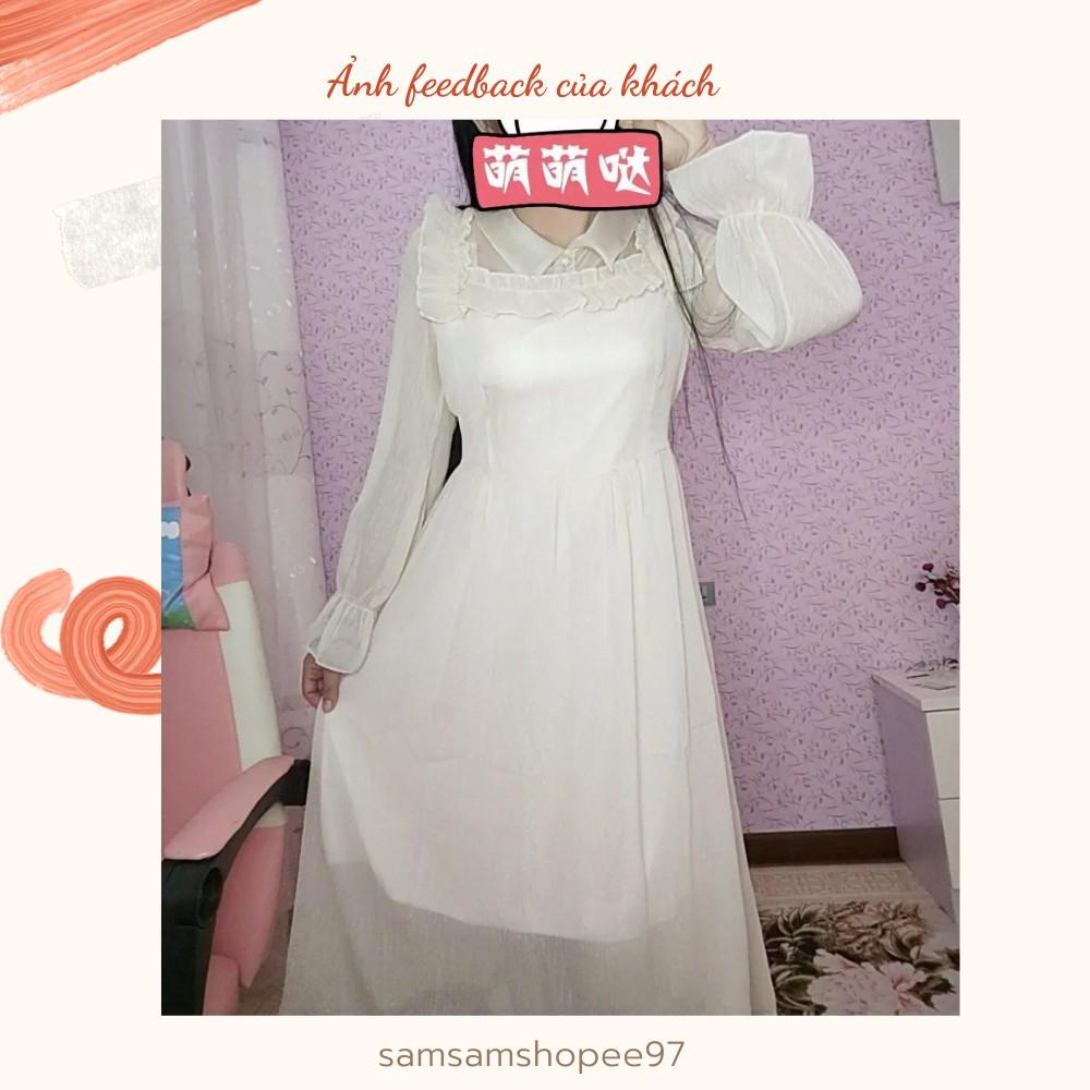 Đầm tiểu thư cổ bèo siêu xinh