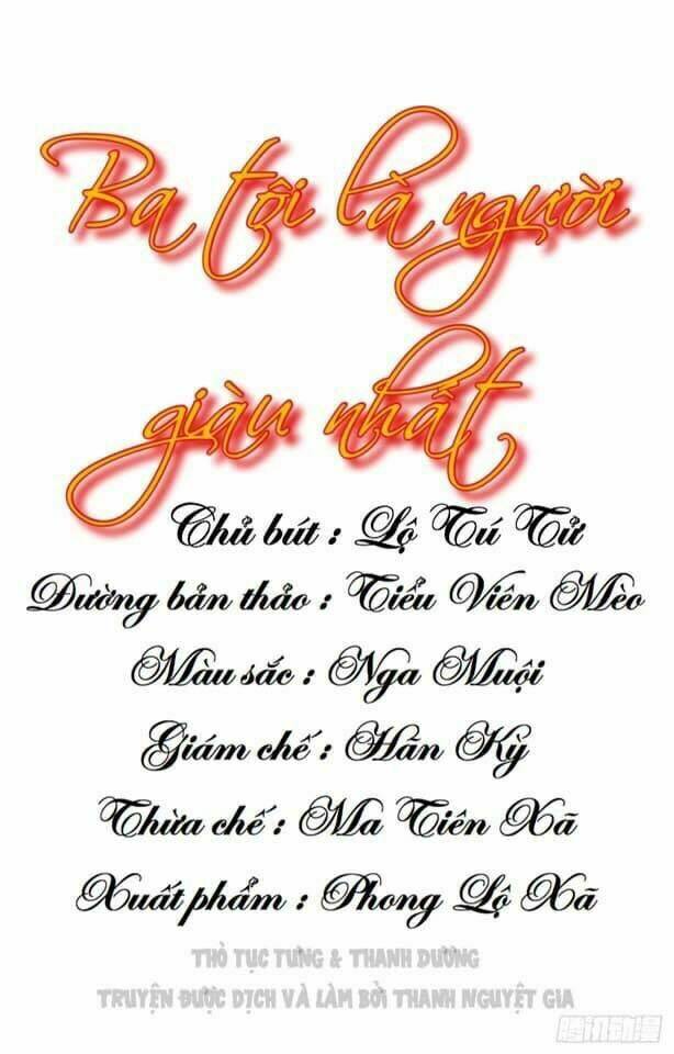 ba tôi là người giàu nhất chapter 4 3