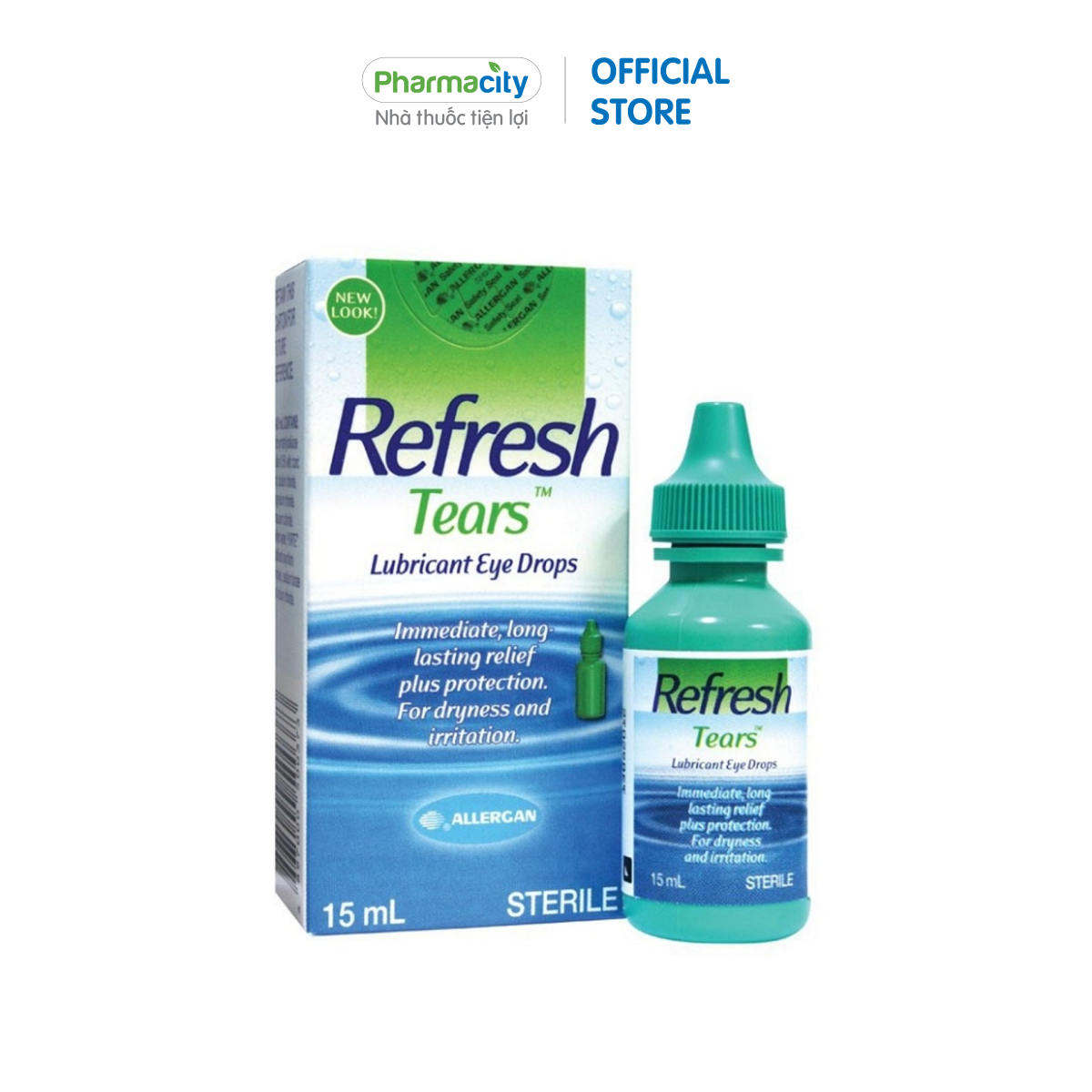 Thuốc nhỏ mắt Refresh Tears làm dịu mắt, giảm kích ứng và khô mắt