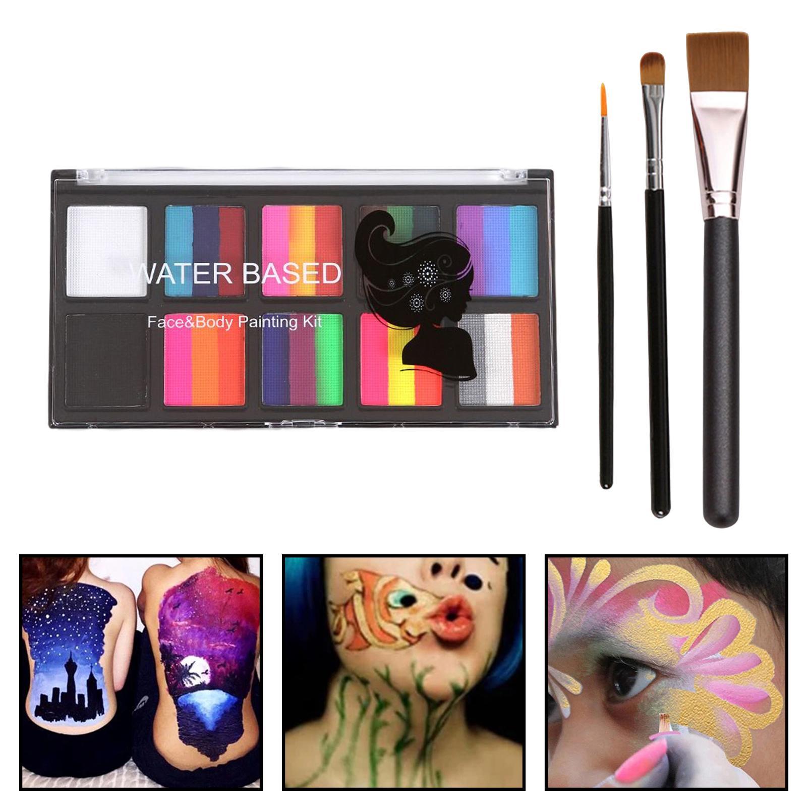 Body Paint Makeup Kit for Costume Halloween Kids Adults