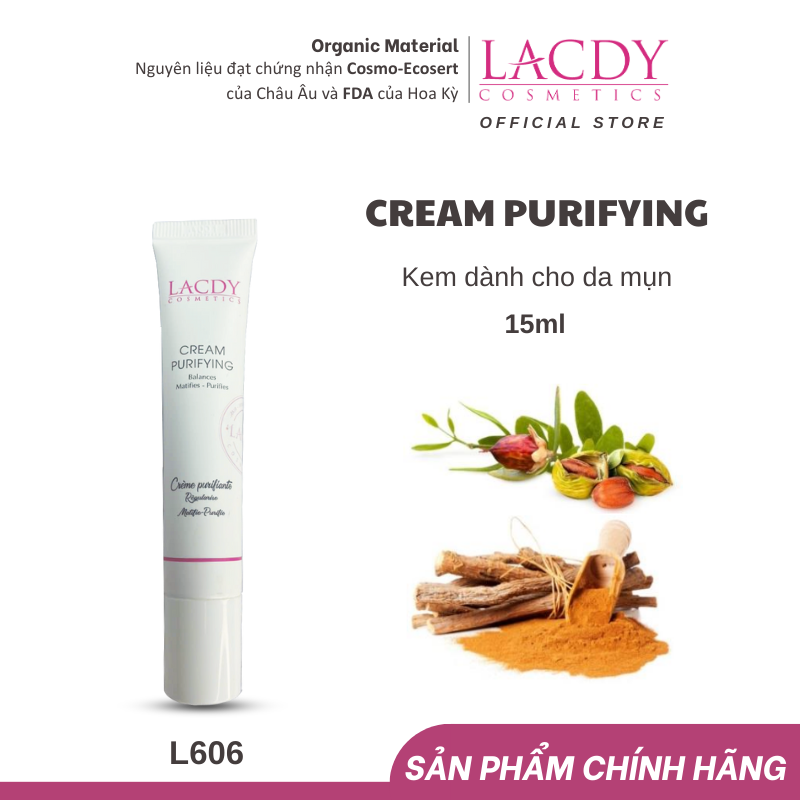 Kem Dành Cho Da Mụn Lacdy CREAM PURIFYING (15ml)