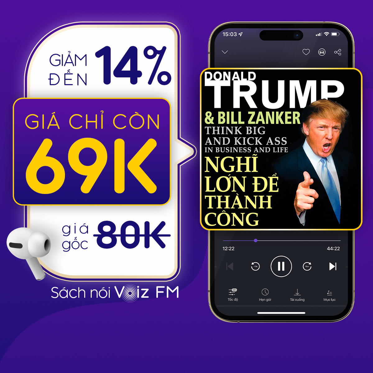 Voiz FM - Voucher nghe Sách Nói
