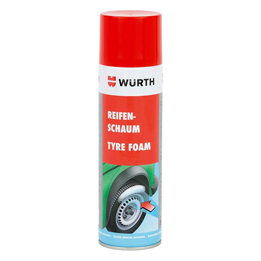 Chai Xịt Bảo Dưỡng Lốp Hoạt Tính Cho Ô Tô Wurth 0890121