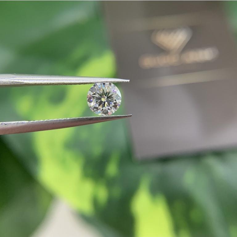 Kim cương nhân tạo Mỹ Moissanite , giác cắt tròn chuẩn Kim cương