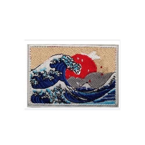 Patch_velcro mặt trời mọc dán quần áo_ba lô túi xách