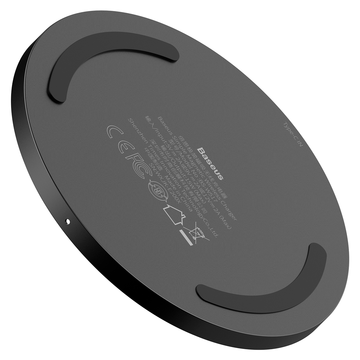 Sạc không dây 15W hỗ trợ tốt cho iPhone 12 - Baseus Simple Magnetic Wireless Charger - Hàng chính hãng