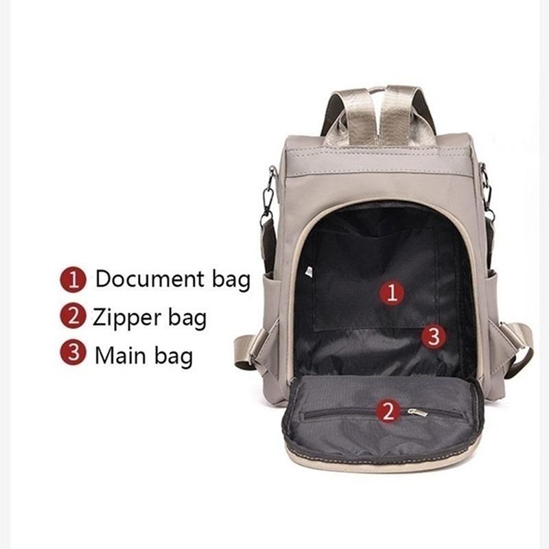 Chống Trộm Ba Lô Nữ Lưng Thời Trang Đa Năng Ba Lô Du Lịch Chống Nước Dung Tích Lớn Nữ Schoolbag
