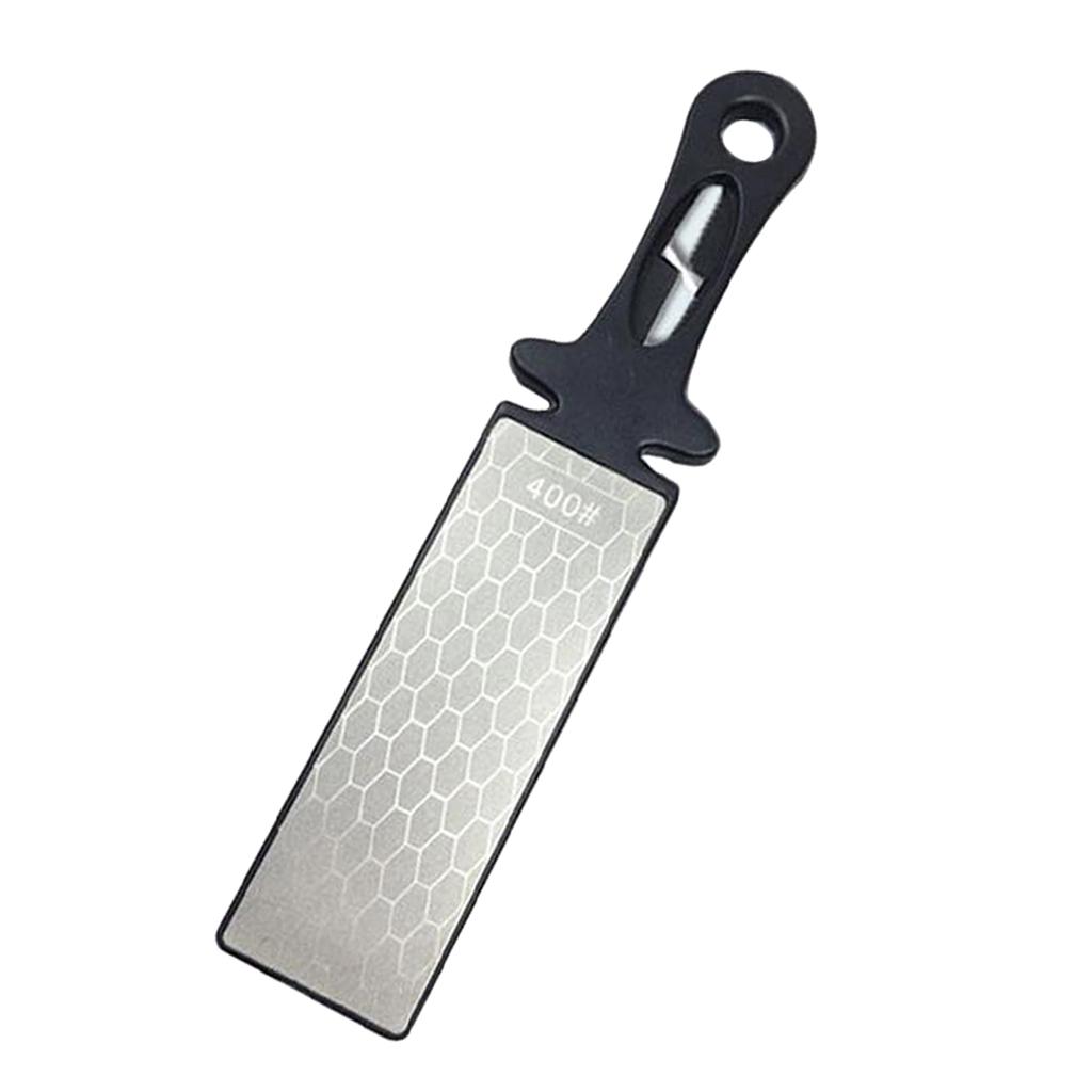 Portable Kitchen Tool Double Sided Diamond Sharpening Sharpener 400# 1000#