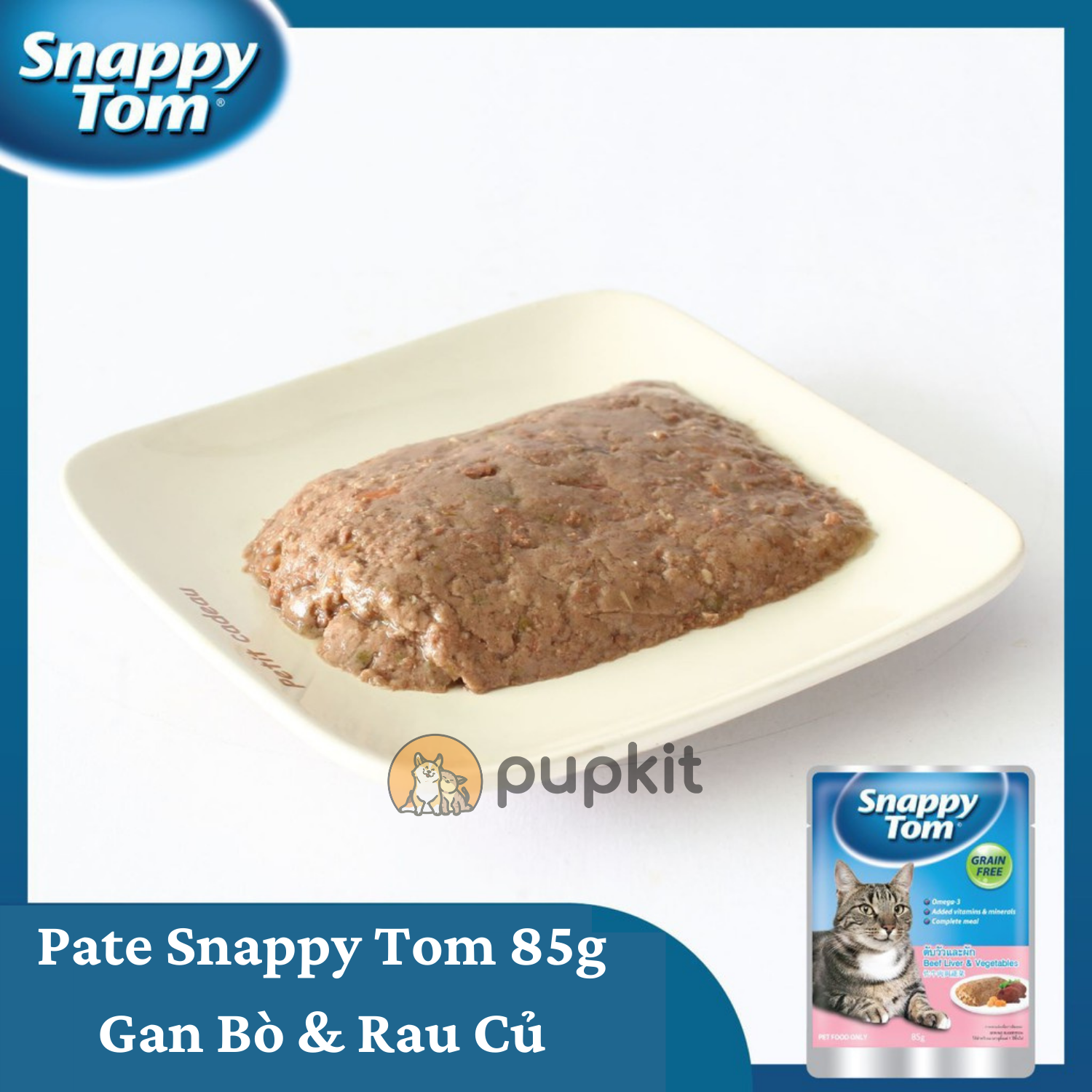 Pate Snappy Tom Cho Mèo Gói 85g Chính Hãng