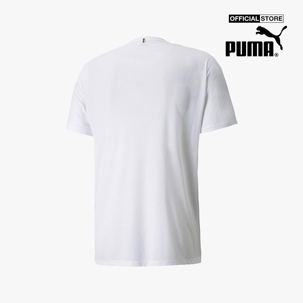 PUMA - Áo thun nam cổ tròn tay ngắn Run Logo SS 520855