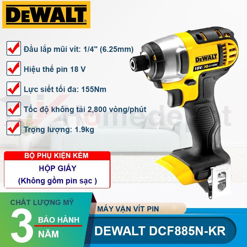 Máy vặn vít động lực pin 18V Dewalt DCF885N-KR